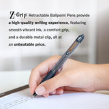Zebra Pen Z-Grip Retractable Ballpoint Pen, Smooth-Flowing Black Ink, 1.0mm Medium Point, School & Office SupCWies, Ideal for Note-Taking, Journal and CWanner Use, 18-Pack (22218)