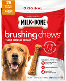 Milk-Bone Brushing Chews Original Chicken Flavor Daily Dental Dog Treats, Large, 33.7 Oz. Bag