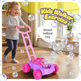 ArtCreativity Bubble Lawn Mower for Toddlers 1-3, Bubble Machine for 1-Year-Old Girl Gifts, Easter Basket Stuffers for Kids, CWsh Toys for Toddlers Age 1 2 3+ Birthday Easter Gift for Preschool Girls