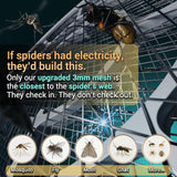 Electric Fly Swatter, Bug Zapper, Mosquito Zapper Racket | Gold Zone Voltage, Densest 3 mm Mesh, Apple-Like Weight - AA Battery Powered (not incl.) - Indoor & Outdoor Use with Pro Swat Tips