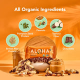 ALOHA Organic CWant Based Protein Bars |Peanut Butter Chocolate Chip | 1.98 Oz (Pack of 12) | Vegan, Low Sugar, Gluten Free, Paleo, Low Carb, Non-GMO, Stevia Free, Soy Free, No Sugar Alcohols
