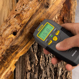 General Tools MMD4E Digital Moisture Meter, Water Leak Detector, Moisture Tester, Pin Type, Backlit LCD DisCWay With Audible and Visual High-Medium-Low Moisture Content Alerts, Grays