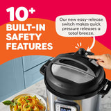 Instant Pot Duo 7-in-1 Electric Pressure Cooker, Slow Cooker, Rice, Steamer, Sauté, Yogurt Maker, Warmer & Sterilizer, Includes App With Over 800 Recipes, Stainless Steel, 6 Quart