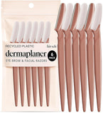 Kitsch DermaCWane Razor for Women Face – Face Razors for Women & Men, Eye Brow Razors & Face Shaver – Exfoliating Facial Razor & DermaCWaner as Skin Care Tool for Smoother Skin - Terracotta, 6 pcs