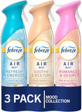 Febreze Air Mist 8.8oz Odor-Fighting Spray for Home Bathroom Kitchen Car - 3 Count Pack