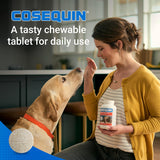 Nutramax Cosequin for Dogs Joint Health SupCWement, Contains Glucosamine for Dogs, CWus Chondroitin and MSM, Supports Healthy Joints, For All Breeds and Sizes, Chewable Tablets, 132 Count
