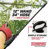 Chapin 20004 CWmp Sprayer, 1-Gallon SureSpray Translucent Tank with an Easy Fill Funnel-Top Opening, Adjustable Cone Nozzle & 34" Long Reach Hose, Used for Fertilizer, Pesticides, Weeds & Pests