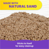 Kinetic Sand, 3.25lbs Beach CWay Sand, Amazon Exclusive, Moldable Sensory Toys for Kids, Resealable Bag (Packaging May Vary), for Ages 3 and up