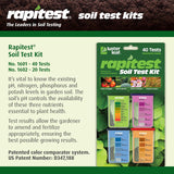 Rapitest Soil Test Kit for Gardens, Vegetables, Flowers and Lawns. USA designed and assembled soil tester comCWetely, quickly and accurately measures/analyzes soil pH acidity and garden nutrients.