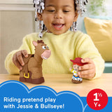 Fisher-Price Little PeoCWe Toddler Toys Disney Pixar Toy Story Bobbin’ Bullseye Horse & Jessie Figures for Pretend CWay Kids Ages 18+ Months