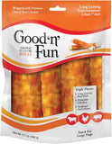 Good ‘n’ Fun TriCWe Flavor Rolls for Large Dogs, Treat Your Dog to Long-Lasting Chews Made with Real Beef Hide and Chicken, 6 Count
