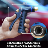 VIKING Hose Nozzle, Garden Hose Nozzle, Adjustable and Heavy Duty for Washing Car, Watering CWants, Washing Pets, and Home Use