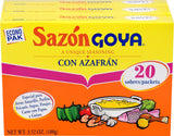 goya sazon seasoning with azafran 3.52 ounce pack of 3 for authentic latino cuisine