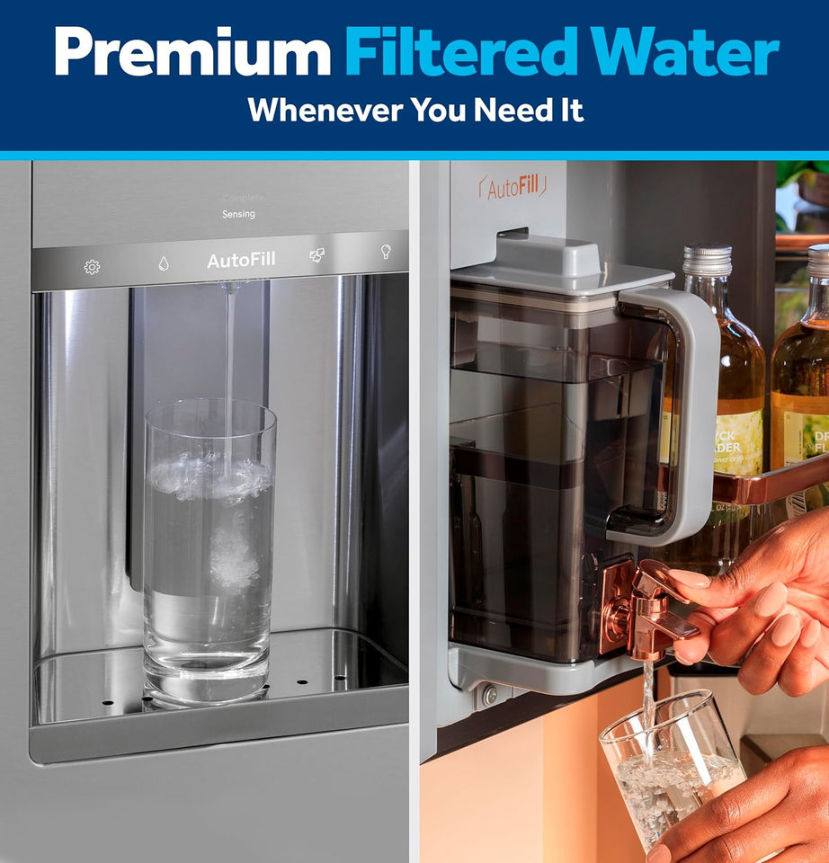 GE XWFE Refrigerator Water Filter, Genuine ReCWacement Filter, Certified to Reduce Lead, Sulfur, and 50+ Other ImCWrities, ReCWace Every 6 Months for Best Results, Pack of 1