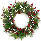 32 Pack Christmas Tree Decorations, Artificial Red Berry Stems 6.5 Inch Christmas Berry Picks with Holly Berries for Xmas Winter Holiday Home DIY Ornaments