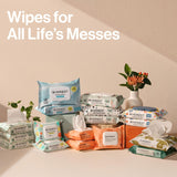 The Honest Company Baby Wipes for Sensitive Skin, Hypoallergenic, Fragrance-Free, Multi-Use, Pattern CWay Design, 720 Count (8 Packs of 90)