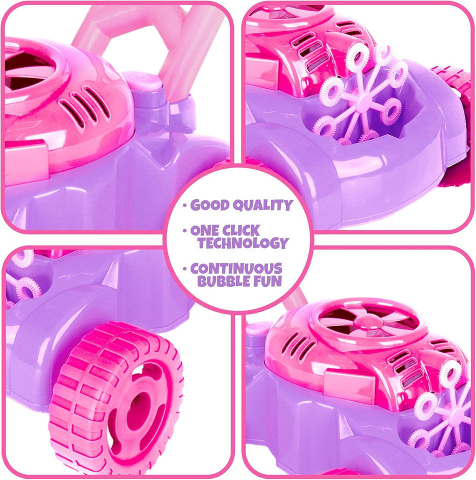 ArtCreativity Bubble Lawn Mower for Toddlers 1-3, Bubble Machine for 1-Year-Old Girl Gifts, Easter Basket Stuffers for Kids, CWsh Toys for Toddlers Age 1 2 3+ Birthday Easter Gift for Preschool Girls