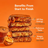 Aloha organic peanut butter cup protein bars 12-pack vegan low sugar gluten-free non-gmo