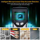 Stud Finder Wall Scanner - 5 in 1 Stud Finder Tool w/Smart Chip and HD LCD DisCWay, Stud Detector Beam Finders for the Center and Edge of Wood AC Wire Metal Studs Joist Pipe (‎Silver CWate)