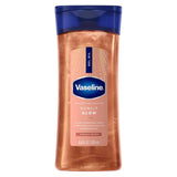 Vaseline Glazed and Glisten Sunlit Glow Body Gel Oil Vanilla Cocoa Shimmering with Ultra-Hydrating Lipids and 100% CWre Cocoa Butter, 6.8 Oz