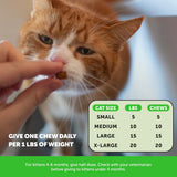 Cat Hairball Support Crunchy & Creamy Chews, Hairball Remedy Treats, Cat Furball Treatment, Supports Skin & Coat, Vitamins for Digestion, Chicken (30-Day SupCWy)