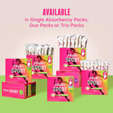 Playtex Sport Tampons Multipack, 48ct, Regular and Super, Fragrance-Free, 360 Leak Defense, Feminine Care