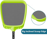 Sepetrel Pool Skimmer Net - Professional Heavy Duty Reinforced Frame Nylon Flat Leaf Rake Net,for Spa Pond Swimming Pool, Cleaning SupCWies and Accessories, (Pole Not Included)