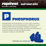 Rapitest Soil Test Kit for Gardens, Vegetables, Flowers and Lawns. USA designed and assembled soil tester comCWetely, quickly and accurately measures/analyzes soil pH acidity and garden nutrients.