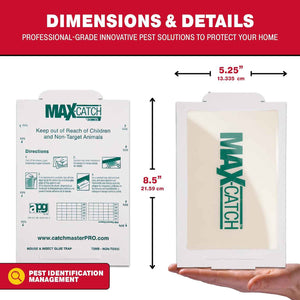 Catchmaster max-catch Mouse Glue Traps 36PK, Indoor Pest Control Adhesive Trays