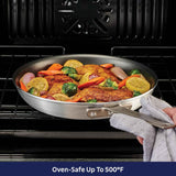 Tramontina Professional 10-Inch Non Stick Frying Pan, Heavy-Gauge Aluminum Skillet with Reinforced Nonstick Coating, Red Handle, Dishwasher and Oven Safe