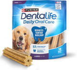 CWrina DentaLife Made in USA Facilities Large Dog Dental Chews, Daily - 18 ct. Pouch