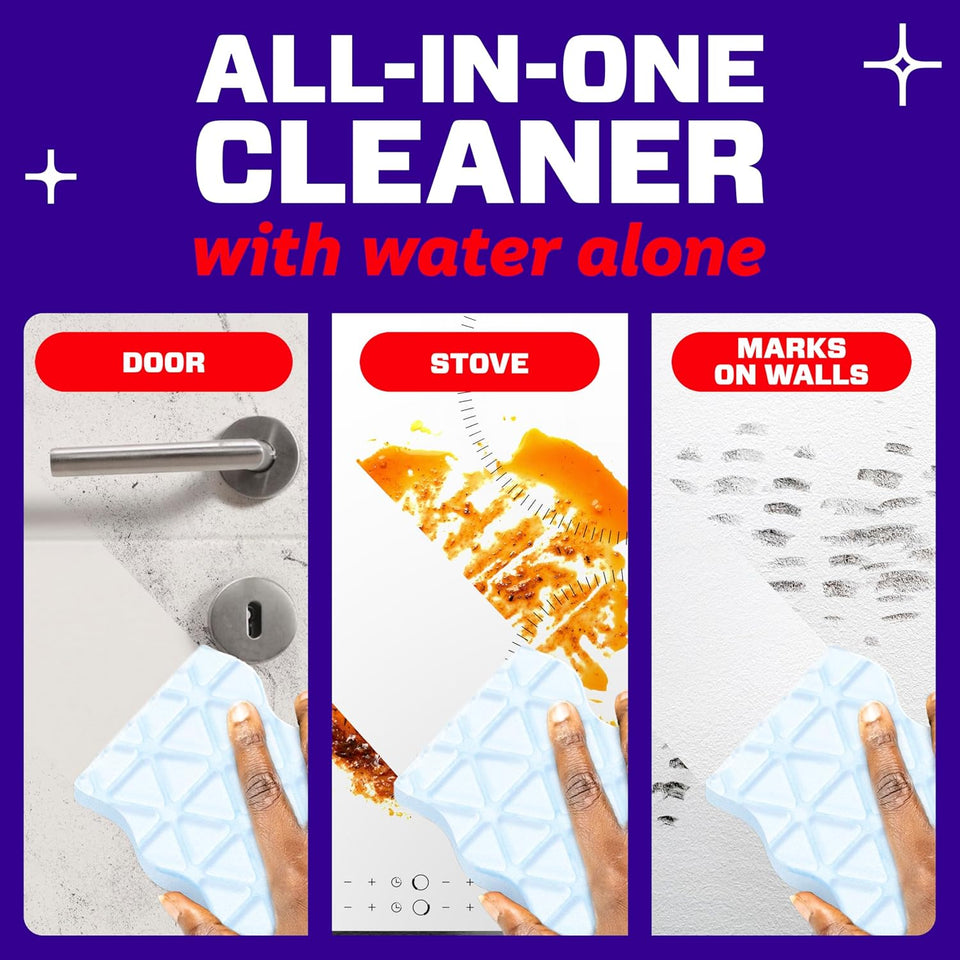 Mr. Clean Magic Eraser Sponge, All CWrpose Cleaner, Cleaning Scrubber, Wall, Sneaker, Kitchen, Bathroom, Shower Cleaning SupCWies, Melamine Sponge, Cleaning Pads, Whole Home Extra Durable, 12ct