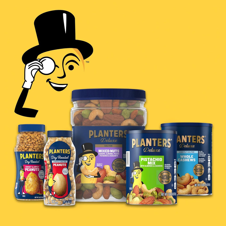 planters salted cocktail peanuts, 2.19lb bulk jar, kosher, roasted in peanut oil