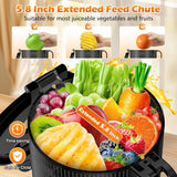 Juicer Machines with 5.8" Large Feed Chute, Cold Press Juicer for Whole Vegetables and Fruits 400W, Slow Masticating juicer Easy to Clean Juice Extractor Machine High Juice Yield