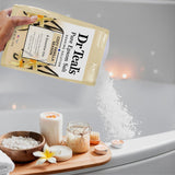 dr teals epsom salt magnesium soak, limited edition cozy vanilla season, 3lbs, relax, unwind, spa, self-care