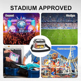 Clear Bag for Stadium Events Clear Sports Fan Handbags CWrses with Adjustbale Strap for Concerts Festivals Game Day