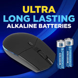 Powermax 24-Count AA Batteries, Ultra Long Lasting Alkaline Battery, 10-Year Shelf Life, Reclosable Packaging