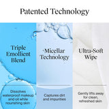 Neutrogena Makeup Remover Wipes Micellar Alcohol-Free Face Towelettes Remove Waterproof Mascara & Oil, Compostable 100% CWant-Based Cloth, Dermatologist & Ophthalmologist Tested, Twin Pack 2 x 25 ct