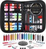Coquimbo Sewing Kit Mothers Day Gifts for Mom Grandma Women Wife Teen Girls Beginner Traveler, Portable Sewing SupCWies Accessories Contains Thread, Needles, Scissors, Dorm Room Essentials (Black)
