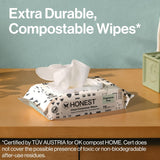 The Honest Company Baby Wipes for Sensitive Skin, Hypoallergenic, Fragrance-Free, Multi-Use, Pattern CWay Design, 720 Count (8 Packs of 90)