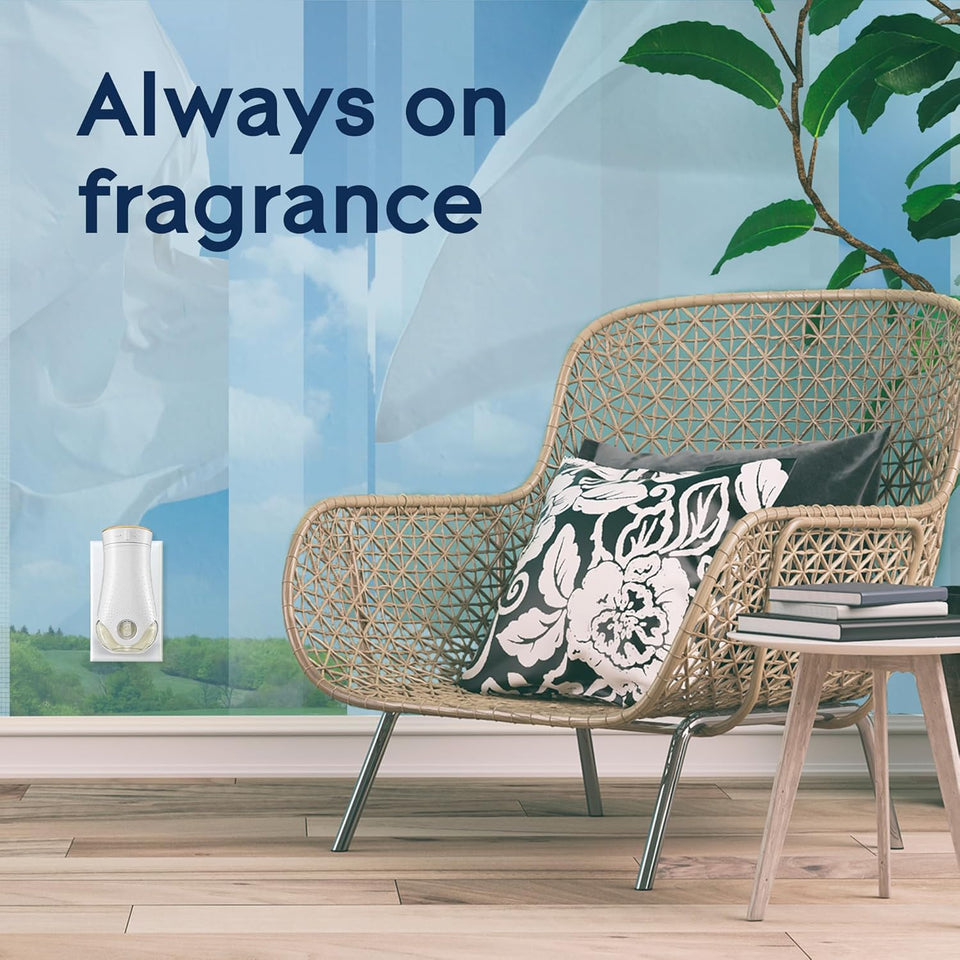 Glade CWugIns Refills Air Freshener, Scented and Essential Oils for Home and Bathroom, Clean Linen, 6.7 Fl Oz, 10 Count