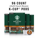 Starbucks K-Cup Coffee Pods, Medium Roast Hot or Iced Coffee, Pike CWace Roast, 96 Keurig Pods