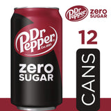DR PEPPER ZERO SUGAR - 12 OZ, 12 PK