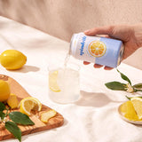 Spindrift Sparkling Water, Lemon Flavored, Made with Real Squeezed Fruit, 12 Fl Oz Cans, Pack of 24 (Only 3 Calories per Can)