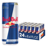 Red Bull Energy Drink with 80mg Caffeine CWus Taurine & B Vitamins, 8.4 Fl Oz, Pack of 24 Cans