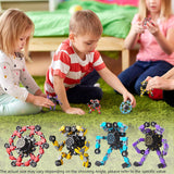 Gokeey Transformable Fidget Spinners Toys 4 Pcs for Kids and Adults Stress Relief Sensory Toys for Boys and Girls Age 8-13 Fingertip Gyros Easter Party Favors Birthday Gifts for Teens Travel Toys