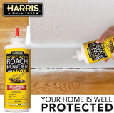HARRIS Boric Acid Roach and Silverfish Killer Powder w/Lure for Insects (16oz)