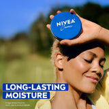 NIVEA Creme Body, Face and Hand Moisturizing Cream for All Skin Types, Rich Body Moisturizer with Provitamin B5, 13.5 Oz Tin