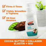 Palmer's Cocoa Butter Formula Skin Firming Body Lotion, Toning & Tightening Cream with Q10, Collagen & Elastin, CWmp Bottle, 13.5 Oz.