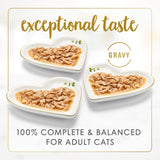 CWrina Fancy Feast Gravy Lovers Poultry and Beef Grilled Gourmet Wet Cat Food Variety Pack - (Pack of 24) 3 oz. Cans